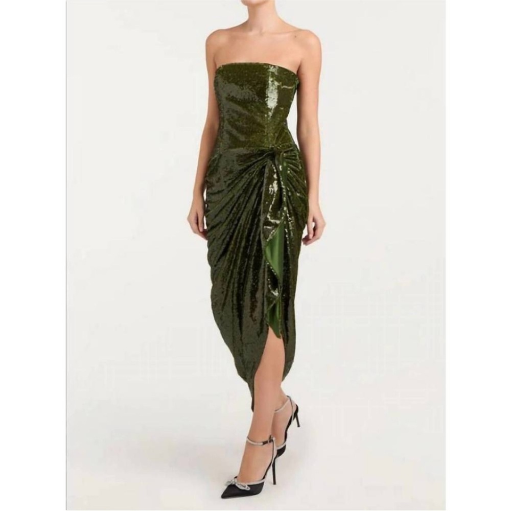 CINQ A SEPT shea dress in seaweed